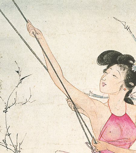 新余-胡也佛的仕女画和最知名的金瓶梅秘戏图